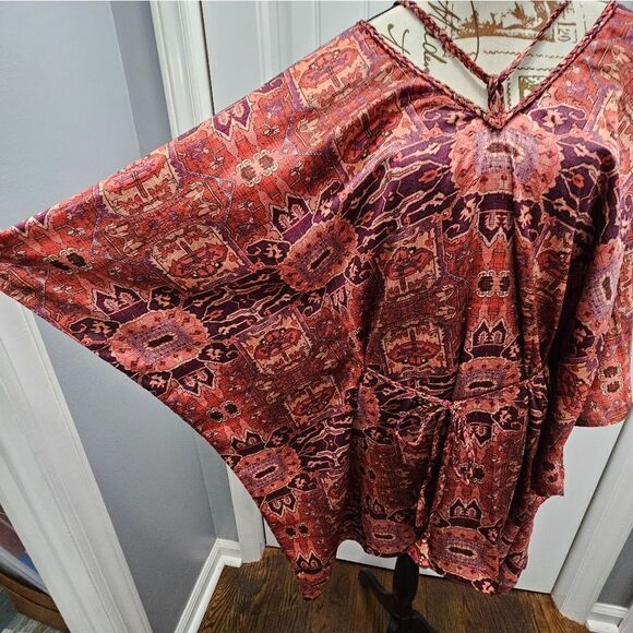 🔥Misa, Beautiful Butterfly Sleeve Dress. NWT-oversized XS - Picture 5 of 8